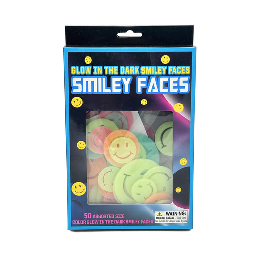 Glow Smiley Faces 50 pc