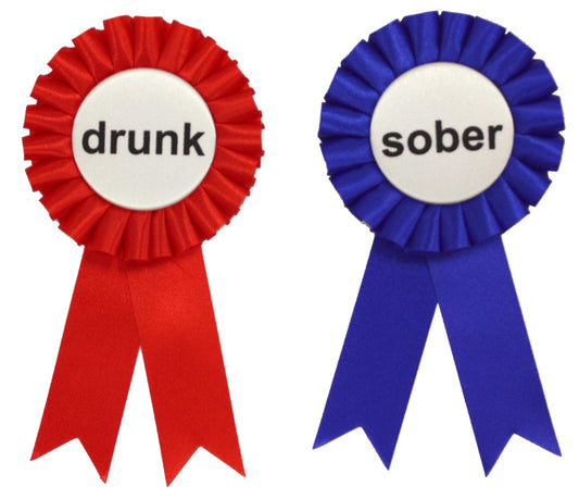 Drunk and Sober 2 pc Ribbon Set